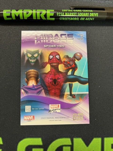2022 Marvel Masterpieces Mirage Spider-Man Miles Morales Green Goblin