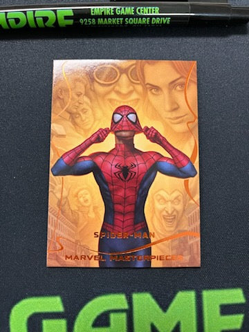2022 Marvel Masterpieces Legendary Orange Spider-Man /99