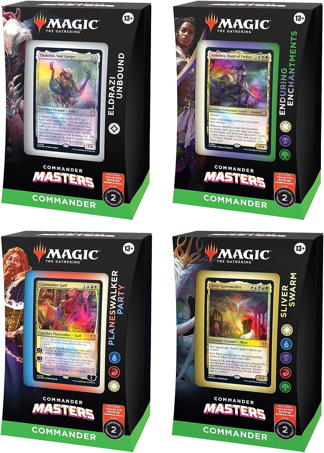 Magic: the Gathering Commander Masters Commander Deck Display (Set of 4)