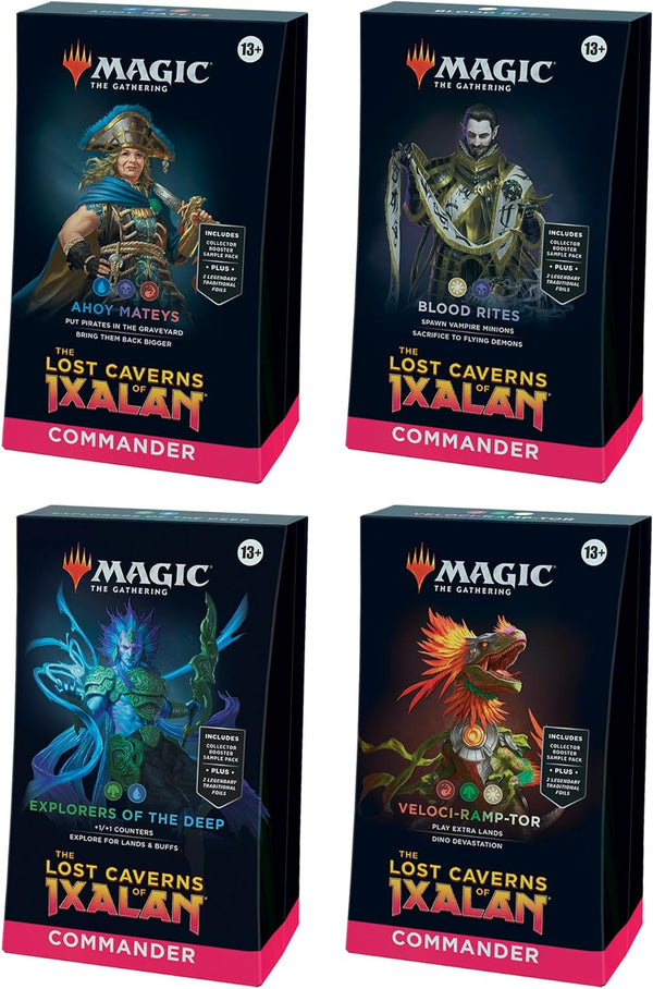 Magic: the Gathering The Lost Caverns of Ixalan Commander Deck Set of 4