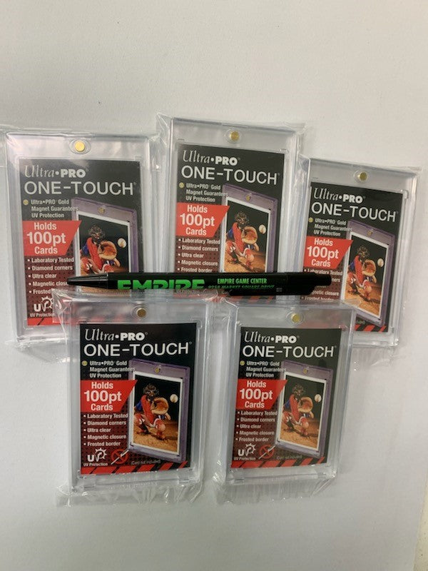 5x Ultra Pro One-Touch 100pt Magnetic Card Holders #81911UV