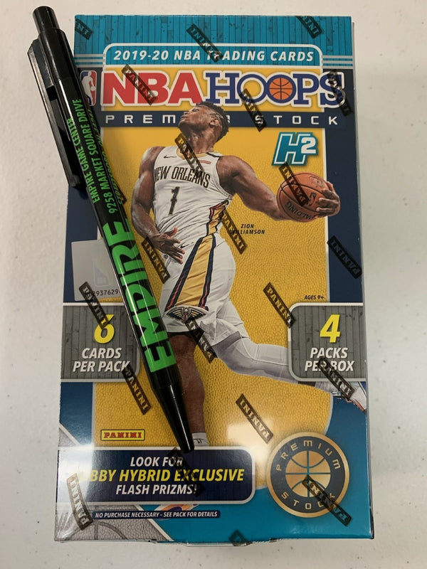 2019-20 Panini Basketball Hoops Premium Stock Hybrid Hobby Box - Factory Sealed!