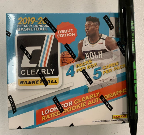 2019-20 Panini Clearly Donruss Basketball Hobby Box - Factory Sealed!