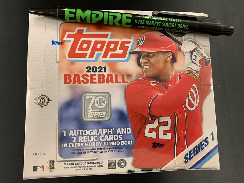 2021 Topps Baseball Series 1 Jumbo Hobby Box - Factory Sealed!