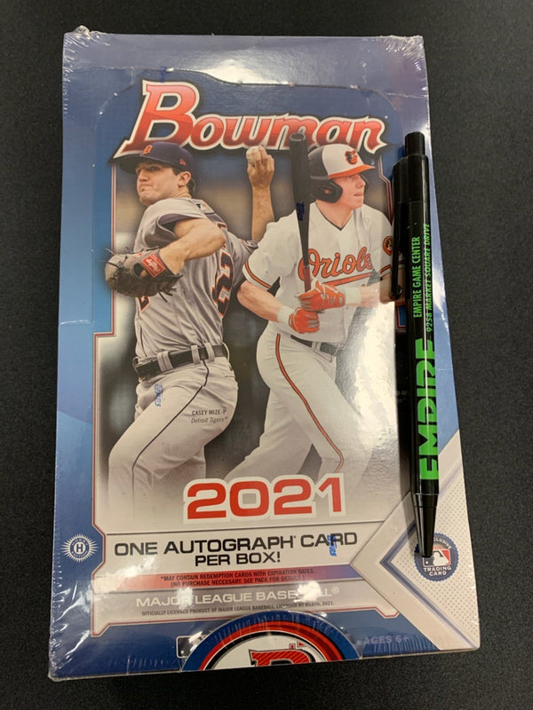 2021 Bowman Baseball Hobby Box - 1 Auto - Factory Sealed!