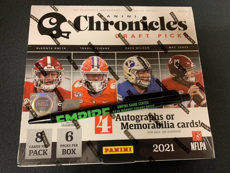 2021 Panini Chronicles Draft Picks Football Hobby Box - Factory Sealed!