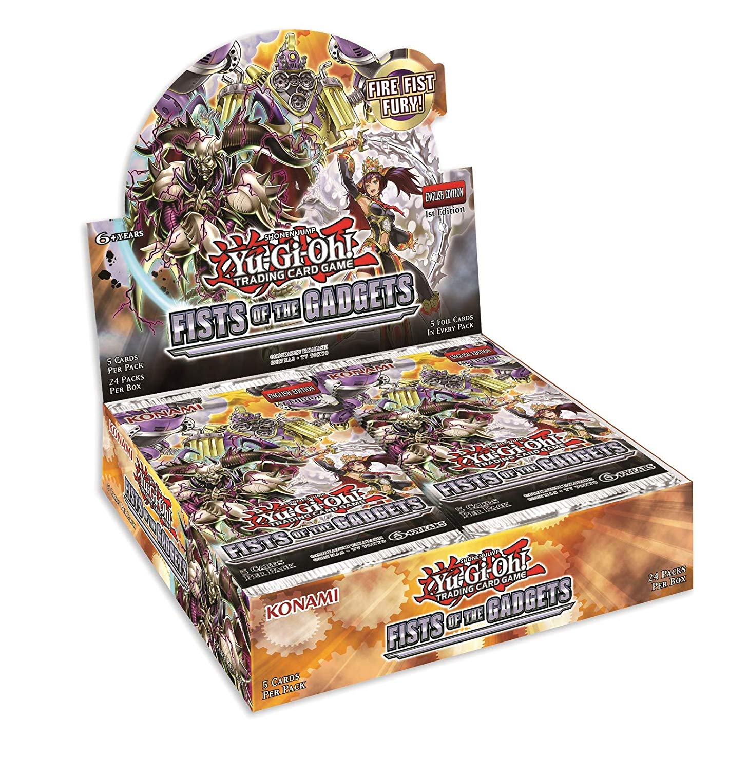 Yu-Gi-Oh! Fists of The Gadgets 1st Edition Booster Box (24 Packs)