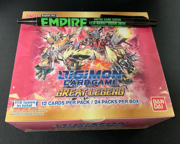 Digimon Card Game Great Legend Booster Box - Factory Sealed! (English)
