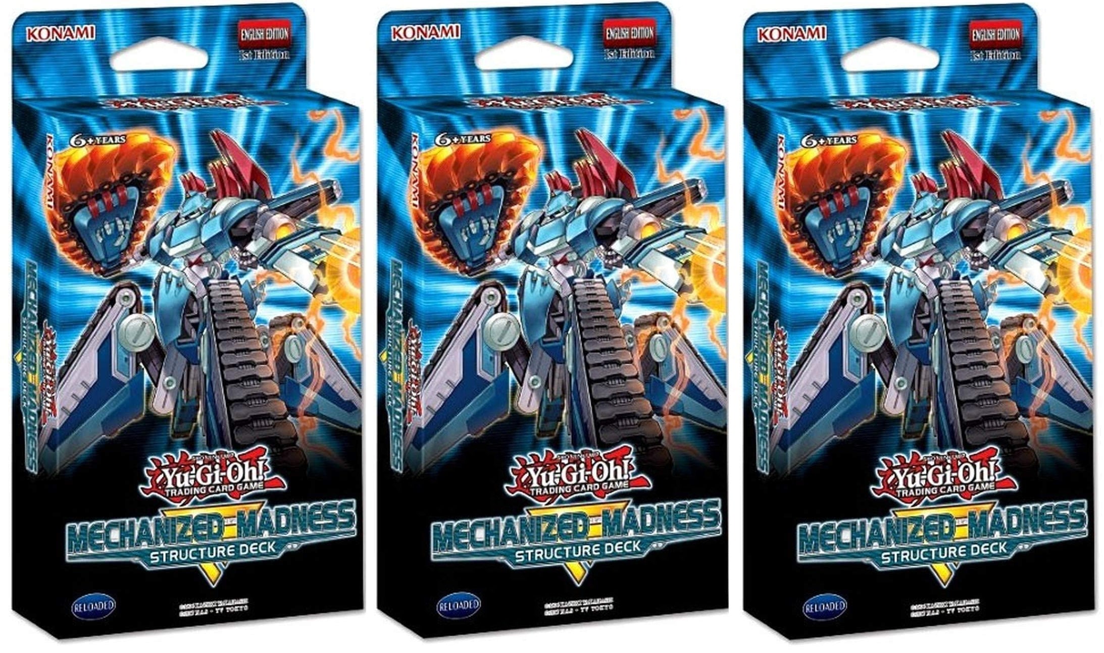 Yu-Gi-Oh! Mechanized Madness Structure Deck x3 (Reloaded)
